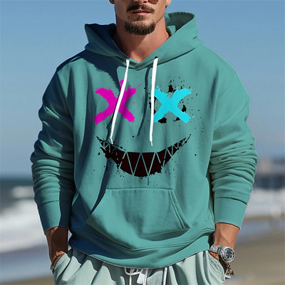 Muška majica s kapuljačom i majica s kapuljačom S kapuljačom Crtani grafički print Dnevna sportska dizajnerska ulična odjeća Jesenska odjeća Hoodies