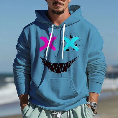 Muška majica s kapuljačom i majica s kapuljačom S kapuljačom Crtani grafički print Dnevna sportska dizajnerska ulična odjeća Jesenska odjeća Hoodies