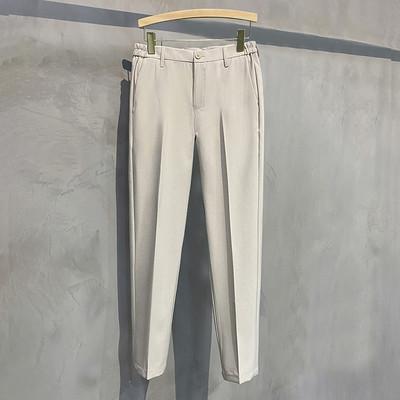 2023 Φθινόπωρο Χειμερινό Ανδρικό Παντελόνι Casual Κοστούμι Παντελόνι Slim Fit Work Ελαστική μέση Χοντρό παντελόνι για τζόκινγκ Αντρικό μαύρο συν μέγεθος 40 42