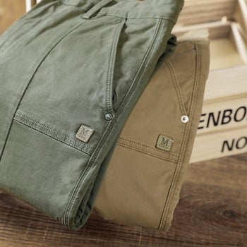 Νέο 97% βαμβακερό ανδρικό παντελόνι Cargo Fit για εξωτερικούς χώρους Ίσιο μονόχρωμο Φούτερ εργασίας Ανδρικές φόρμες Jogger Κορεάτικο παντελόνι Casual Ανδρικό