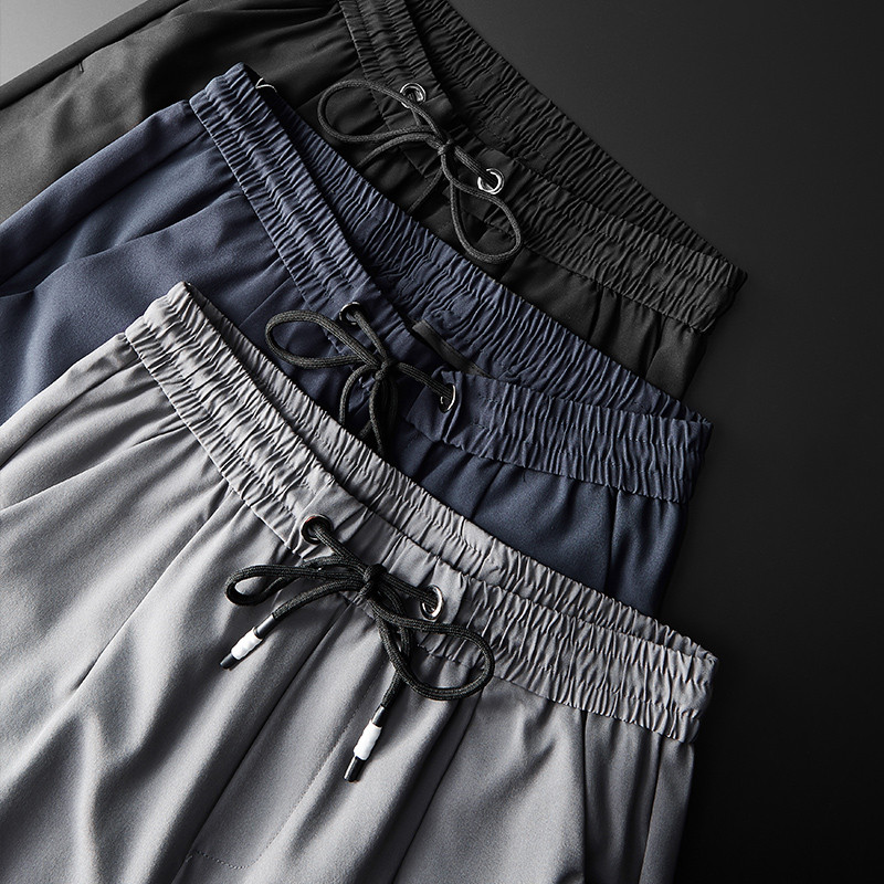 Sügisene paksud meeste sörkimispüksid, nööriga elastne vöökoht vabaaja välitreening Fitness Spordipüksid jooksupüksid meestele