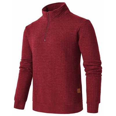 Nove muške majice s polupatentnim zatvaračem Deblji pulover za muškarce Muški pulover s kapuljačom Jesen Proljeće Jednobojne majice s dolčevitom