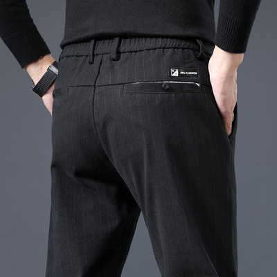 Nove jesenske prugaste hlače za 2022. Muške debele modne klasične poslovne tanke visokokvalitetne uredske službene hlače za ležerne hlače Muški 28-38