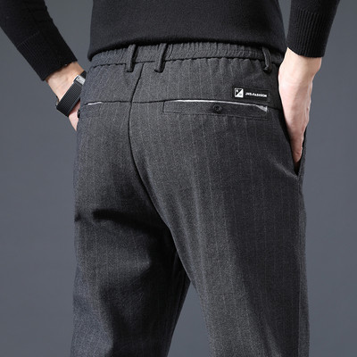 Nove jesenske prugaste hlače za 2022. Muške debele modne klasične poslovne tanke visokokvalitetne uredske službene hlače za ležerne hlače Muški 28-38