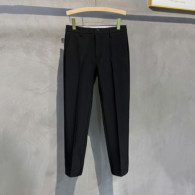 Επώνυμα ρούχα Νέο κοστούμι Παντελόνι Ανδρικό Παντελόνι Εργασίας Επαγγελματικό Πλισέ Γραφείο Κορεάτικο Στιλ Γκρι Επίσημο Παντελόνι Ανδρικό Υπερμεγέθη 40