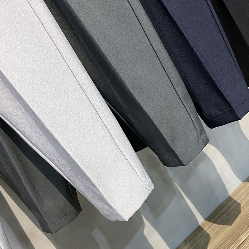 Επώνυμα ρούχα Νέο κοστούμι Παντελόνι Ανδρικό Παντελόνι Εργασίας Επαγγελματικό Πλισέ Γραφείο Κορεάτικο Στιλ Γκρι Επίσημο Παντελόνι Ανδρικό Υπερμεγέθη 40