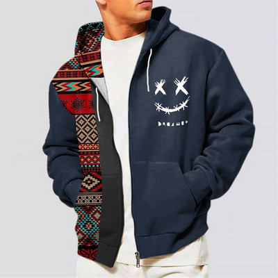 Ανδρικό φούτερ με κουκούλα με φερμουάρ και κουκούλα με γραφικά κινούμενα σχέδια καθημερινά πουλόβερ Αθλητικά streetwear Φθινοπωρινά ρούχα σχεδιαστών