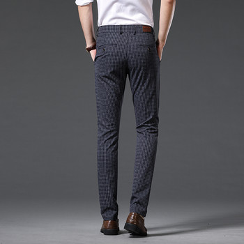 MINGYU Brand Fashion Βρετανικό καρό παντελόνι Ανδρική μόδα Stretch Slim Κορέα Business Party Office Επίσημο παντελόνι Αντρικό 30-38