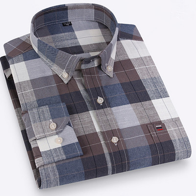 Nove modne muške košulje, besplatna dostava, dugi rukavi, na pruge, pamučne oksfordske poslovne, regularnog kroja, čileanska ružičasta odjeća 7XL 6XL