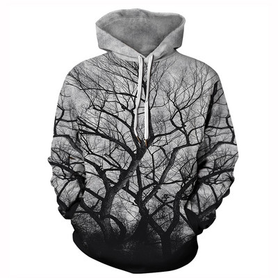 2022. Nova popularna modna majica s 3D cvjetnim printom Proljetna jesen labavi pulover dugih rukava Harajuku neutralna majica s kapuljačom