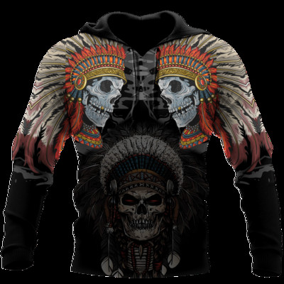 Muška majica s kapuljačom američkih domorodaca, muška majica s kapuljačom s 3D printom, uniseks, indijski stil, jesenska dizajnerska majica s kapuljačom s kapuljačom, dugih rukava za muškarce