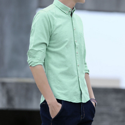 Oxfordi pikkade varrukatega meeste särgid, puuvillased Slim fit Social Top tavaline särk, kontori vabaajarõivad Must valge äriline pidulik särk