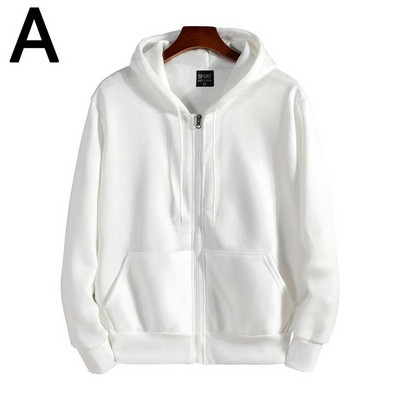 Proljetno-jesenski sweatshirts, muškarci, žene, s kapuljačom na patentni zatvarač, jednobojni, džepni, modni ležerni kaput za ljubavne parove Harajuku