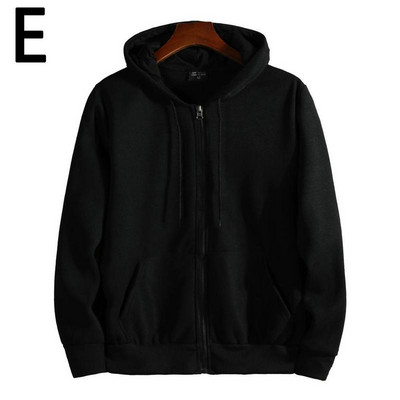 Proljetno-jesenski sweatshirts, muškarci, žene, s kapuljačom na patentni zatvarač, jednobojni, džepni, modni ležerni kaput za ljubavne parove Harajuku