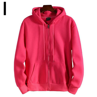 Proljetno-jesenski sweatshirts, muškarci, žene, s kapuljačom na patentni zatvarač, jednobojni, džepni, modni ležerni kaput za ljubavne parove Harajuku