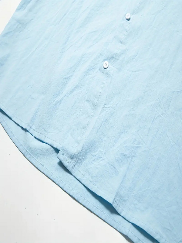 Cămașă de înaltă calitate 95% bumbac 2023, ocazional pentru bărbați, topuri largi, tricou cu mânecă lungă, vară, toamnă, vacanță la plajă, cămăși pentru bărbați