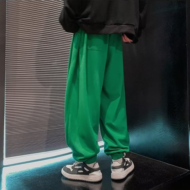 Mood Vahvlid Meeste Püksid Jooksjad Harajuku Vabaaja suur tasku Hip Hop Tänavarõivad Chic Meeste Püksid Y2k Unikaalne Techwear Riietus