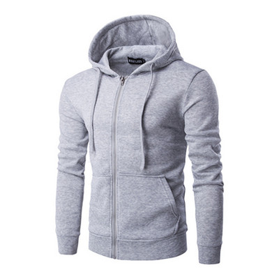 Proljeće Jesen Muški kardigan s patentnim zatvaračem Jednobojna ležerna modna ulična odjeća s kapuljačom 2022. Novi Sweatshirt Sportske majice s kapuljačom Muška jakna