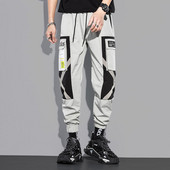 Ανδρικά παντελόνια Cargo Κορεατική μόδα Jogger Ανδρικά ρούχα χιπ χοπ Streetwear Παντελόνια Μαύρο καθημερινό παντελόνι Army casual παντελόνι με πολλές τσέπες