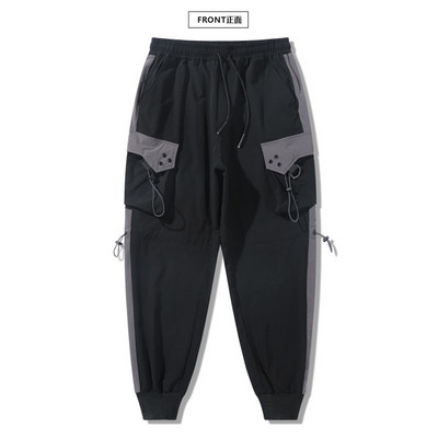 Ανδρικά παντελόνια Cargo Κορεατική μόδα Jogger Ανδρικά ρούχα χιπ χοπ Streetwear Παντελόνια Μαύρο καθημερινό παντελόνι Army casual παντελόνι με πολλές τσέπες