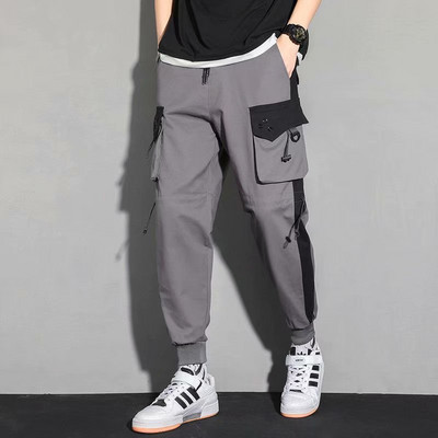 Ανδρικά παντελόνια Cargo Κορεατική μόδα Jogger Ανδρικά ρούχα χιπ χοπ Streetwear Παντελόνια Μαύρο καθημερινό παντελόνι Army casual παντελόνι με πολλές τσέπες