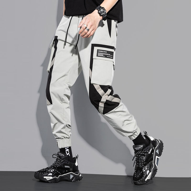 Ανδρικά παντελόνια Cargo Κορεατική μόδα Jogger Ανδρικά ρούχα χιπ χοπ Streetwear Παντελόνια Μαύρο καθημερινό παντελόνι Army casual παντελόνι με πολλές τσέπες