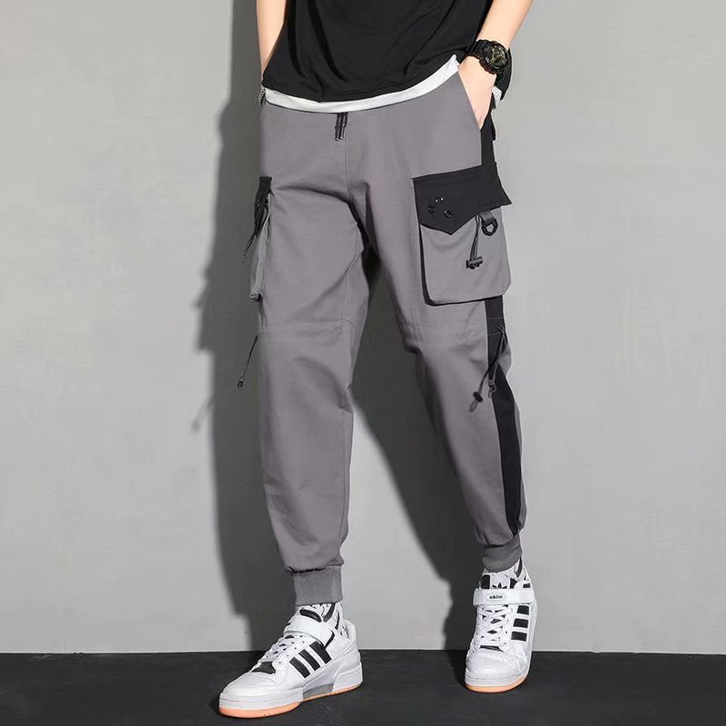 Ανδρικά παντελόνια Cargo Κορεατική μόδα Jogger Ανδρικά ρούχα χιπ χοπ Streetwear Παντελόνια Μαύρο καθημερινό παντελόνι Army casual παντελόνι με πολλές τσέπες