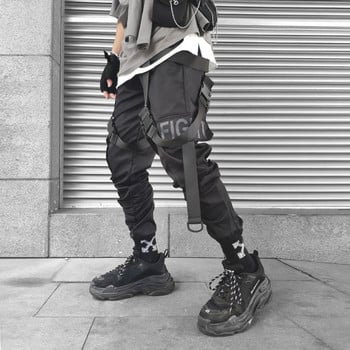 Джогери Мъжки хип-хоп карго панталони Streetwear Мъжко облекло Готически панталони Японска мода Harajuku Популярно улично поп облекло