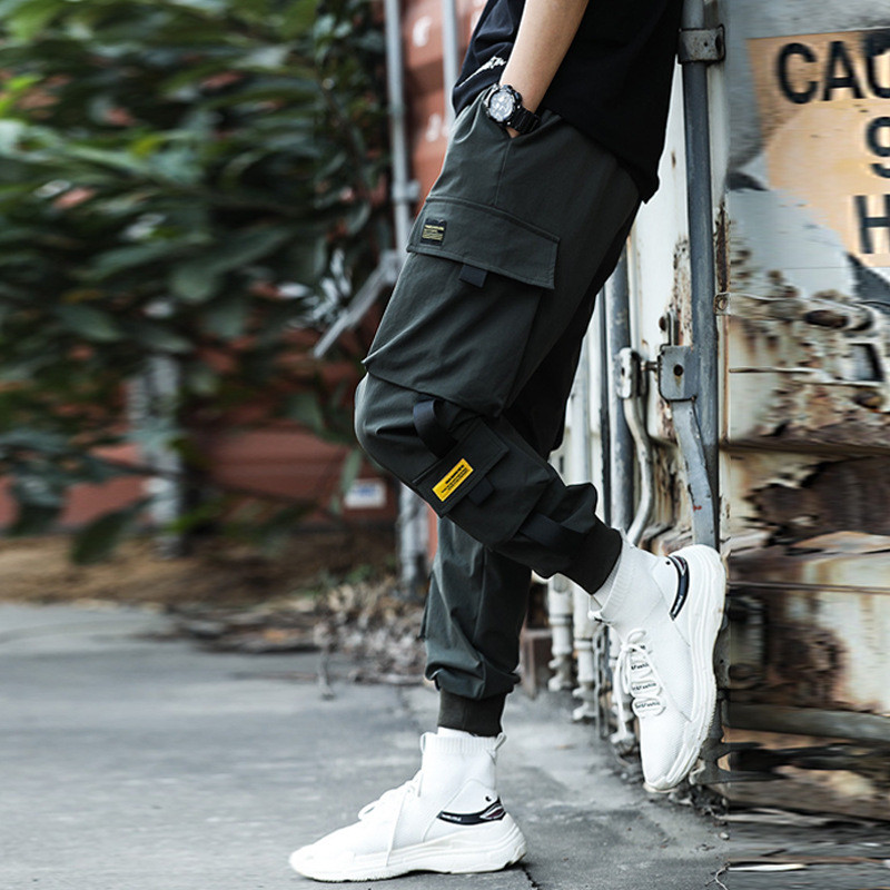 Harem hlače Muške Joggers Cargo hlače Muške sportske trenirke Japanski modni kombinezon s više džepova Muška hip hop punk ulična odjeća