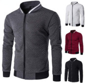 Muške majice s kapuljačom i samostojećim ovratnikom s patentnim zatvaračem Proljeće Jesen Moda Ležerna zaštita od vjetra Ulična odjeća Visokokvalitetni muški kardigan S-3XL