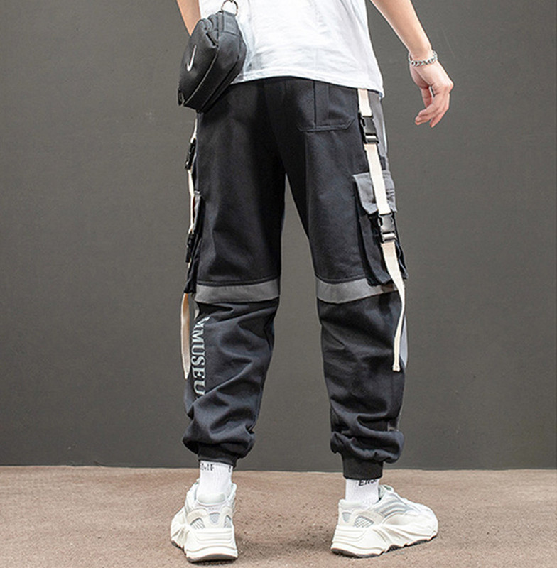 Cargo hlače Muškarci Joggers Ulična odjeća Harem hlače Moda Ležerna Techwear Hip Hop Trenirke Muške hlače Japanski korejski stil