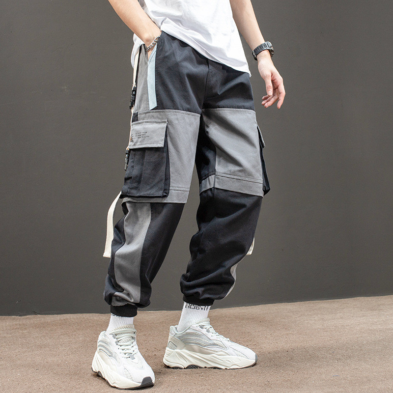 Cargo hlače Muškarci Joggers Ulična odjeća Harem hlače Moda Ležerna Techwear Hip Hop Trenirke Muške hlače Japanski korejski stil