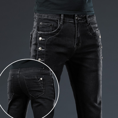 2023 Brand Men Jeans Slim Fit Skinny Denim Jeans Designer Elastic Straight Jeans Stretch παντελόνι Ανδρικό τζιν