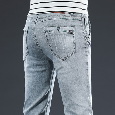 2023 Brand Men Jeans Slim Fit Skinny Denim Jeans Designer Elastic Straight Jeans Stretch παντελόνι Ανδρικό τζιν