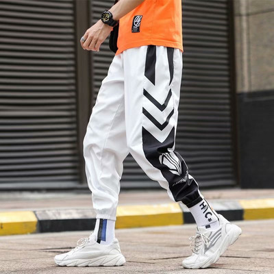 Ιαπωνικά Streetwear Ανδρικά φαρδιά παντελόνια Casual Sports Κομψά Λεπτά Παντελόνια Harem Πανεπιστημιούπολη Άνετα Ρούχα Jogger Μπάσκετ για εξωτερικούς χώρους