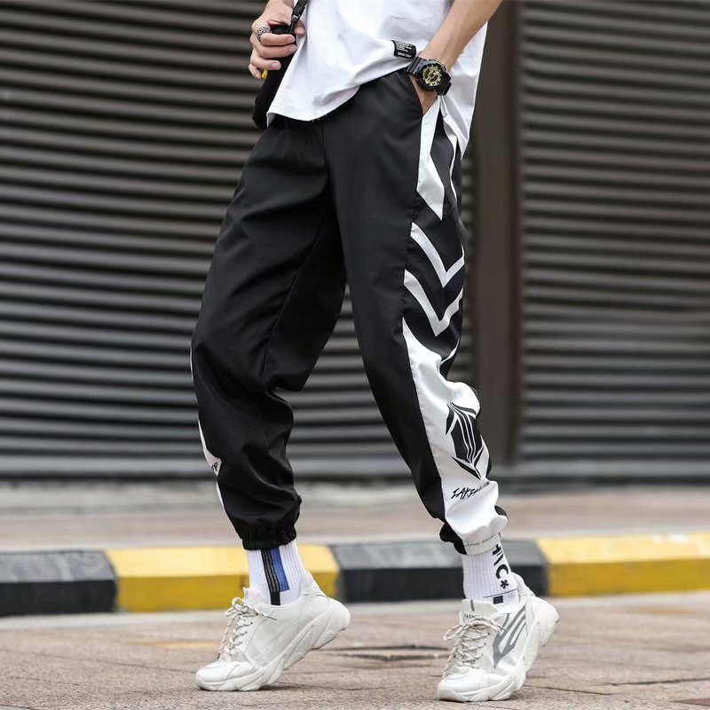 Ιαπωνικά Streetwear Ανδρικά φαρδιά παντελόνια Casual Sports Κομψά Λεπτά Παντελόνια Harem Πανεπιστημιούπολη Άνετα Ρούχα Jogger Μπάσκετ για εξωτερικούς χώρους