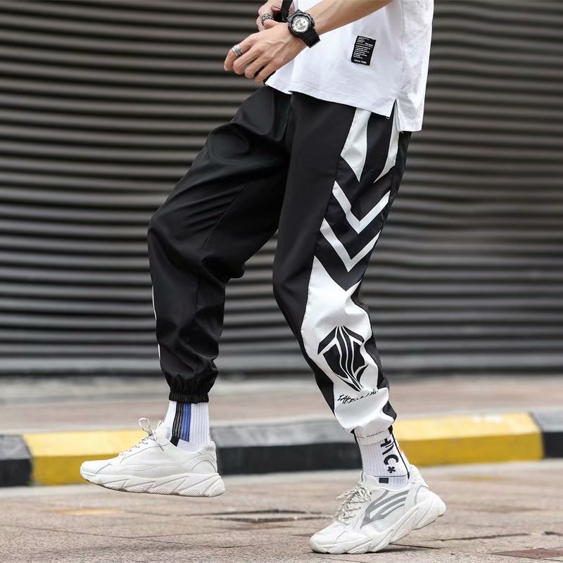 Ιαπωνικά Streetwear Ανδρικά φαρδιά παντελόνια Casual Sports Κομψά Λεπτά Παντελόνια Harem Πανεπιστημιούπολη Άνετα Ρούχα Jogger Μπάσκετ για εξωτερικούς χώρους