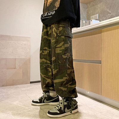 Hip-hop tänavarõivad Haaremipüksid vabaaja kamuflaažipüksid, sörkimispüksid, meeste sõjaväestiilis meeste rõivad kevad-sügis taktikalised püksid