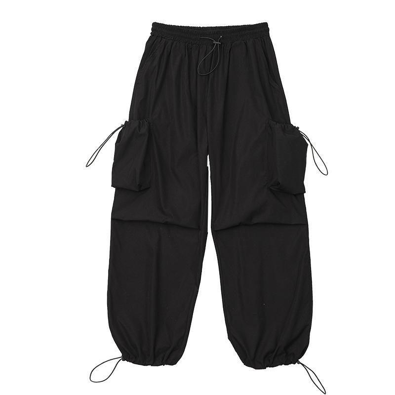 Kevadsuvi vabaaja meeste haaremipüksid punk-stiilis suur tasku vanaaegsed kaubapüksid igapäevaselt kohalolek Töö kottis jooksjad meeste püksid