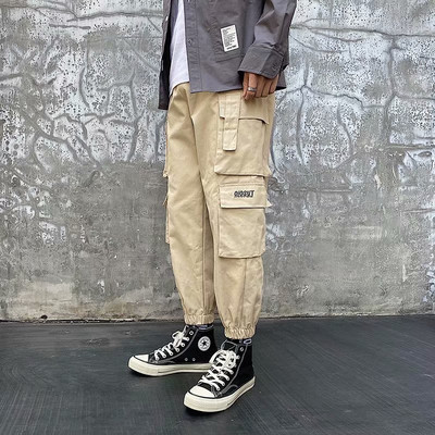 Meeste vabaajarõivad lahtised jooksupüksid meeste sörkimispüksid spordipüksid hip-hop kottis püksid tööriided dressipüksid