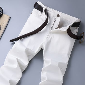 Ανδρικό λευκό Stretch τζιν Άνοιξη Καλοκαίρι Νέο Classic Business Casual Βαμβακερό λεπτό παντελόνι τζιν Ανδρικό παντελόνι ρούχων