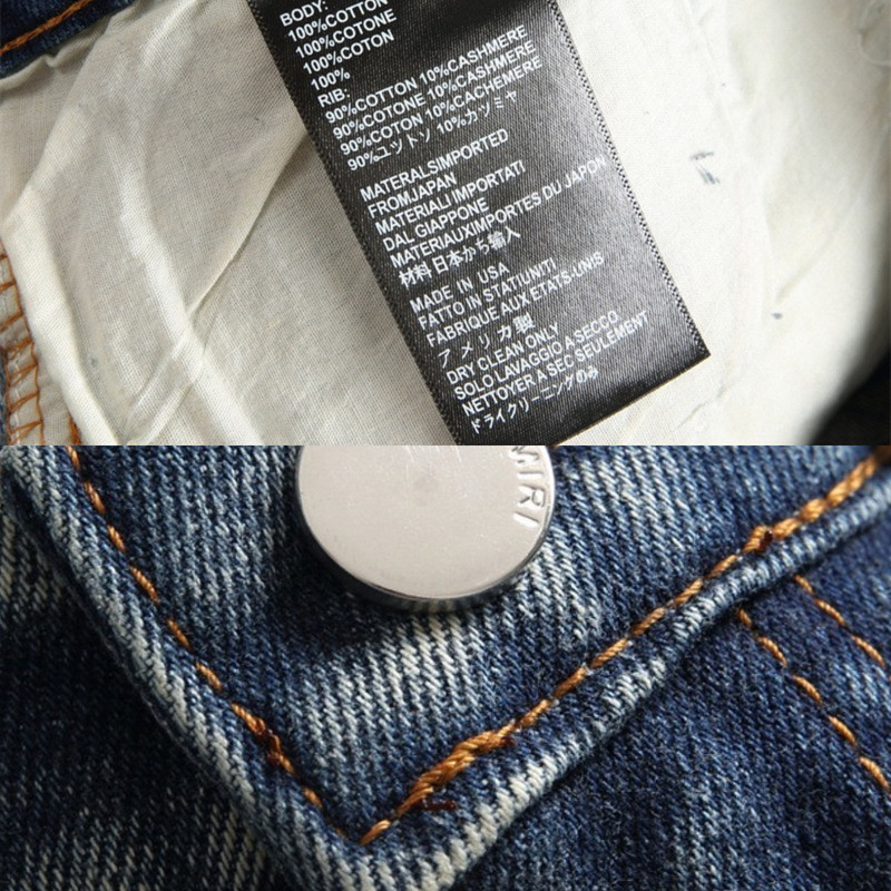 Žvaigždute siuvinėti odiniai džinsai vyriški su salos raštu mažos pėdos plonos perforuotos kelnės, dėvimos laisvos vintage Stretch Street 23