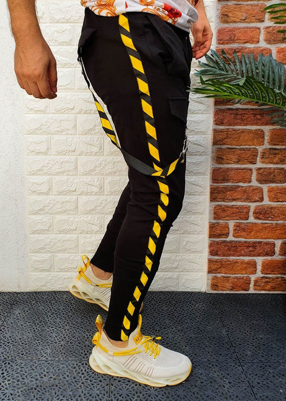 Sügis- ja talvine kuummüük Meeste vabaaja spordipüksid, värviga sobiva hip-hopi treeningu jalgade lukuga õmmeldud püksid