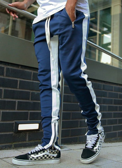 Nova ulična modna marka Ležerne sportske hlače usklađenih boja Hip-hop uske hlače na noge Muške