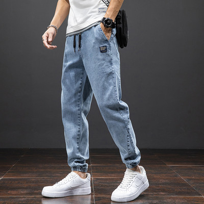 Γιαπωνέζικα Harajuku Streetwear Harlem Jeans Summer Slim Jeans Casual Jogging Παντελόνι Ανδρικό Ανδρικό παντελόνι Cargo