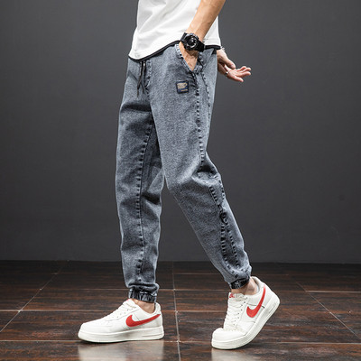 Γιαπωνέζικα Harajuku Streetwear Harlem Jeans Summer Slim Jeans Casual Jogging Παντελόνι Ανδρικό Ανδρικό παντελόνι Cargo