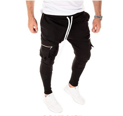 Reducere fierbinte pentru bărbați, ocazional, subțire, cu personalitate hip-hop, pantaloni sport, pantaloni pentru bărbați de dimensiuni mari, cu buzunare multiple