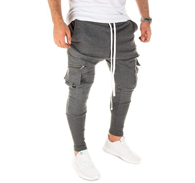 Ανδρικά Hot Sale Casual Slim Personality Αθλητικά Παντελόνια Πόδια Hip-hop Ανδρικά Παντελόνια με πολλές τσέπες μεγάλου μεγέθους