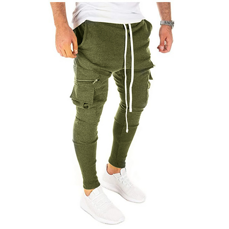 Ανδρικά Hot Sale Casual Slim Personality Αθλητικά Παντελόνια Πόδια Hip-hop Ανδρικά Παντελόνια με πολλές τσέπες μεγάλου μεγέθους