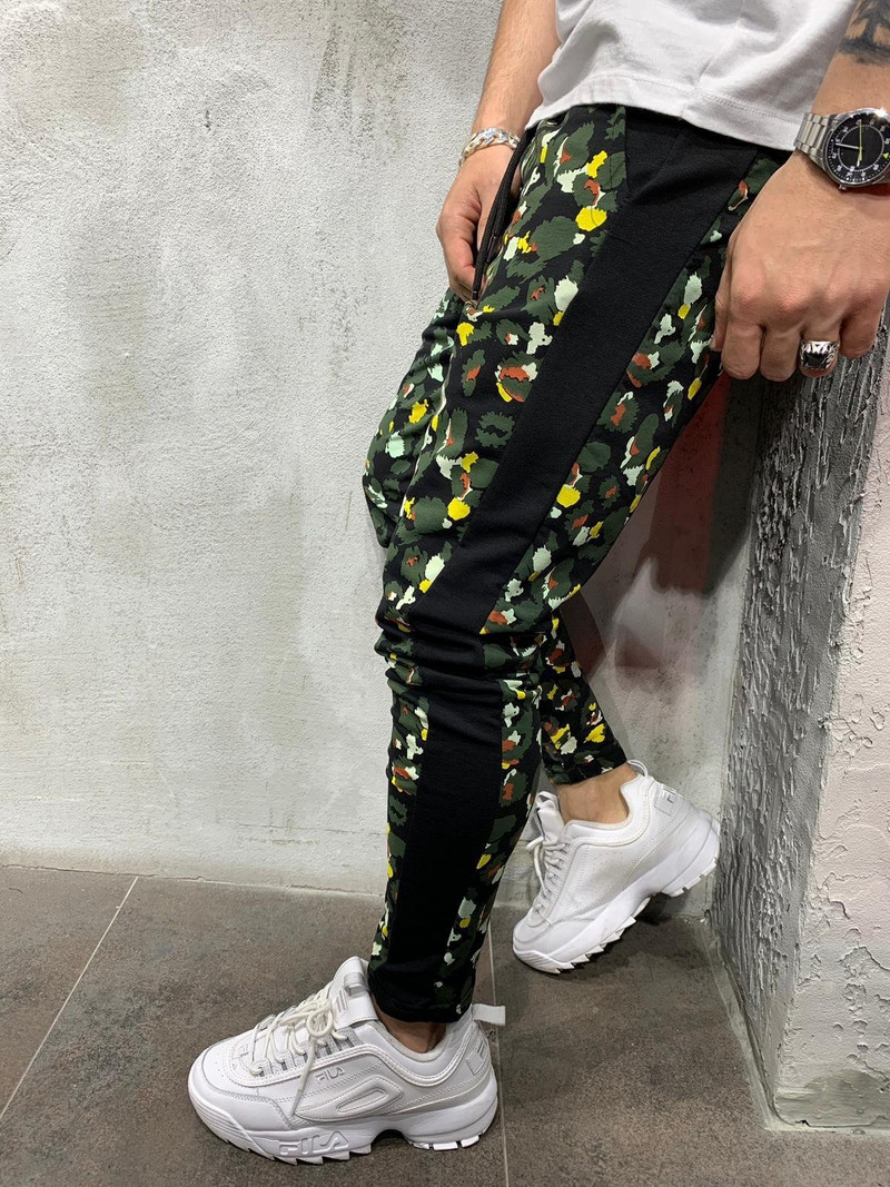 Muscle Muške nove hlače Fitness Slim Modni trend Kamuflažne ležerne sportske hlače Sportske hlače za bodybuilding Hlače za trčanje